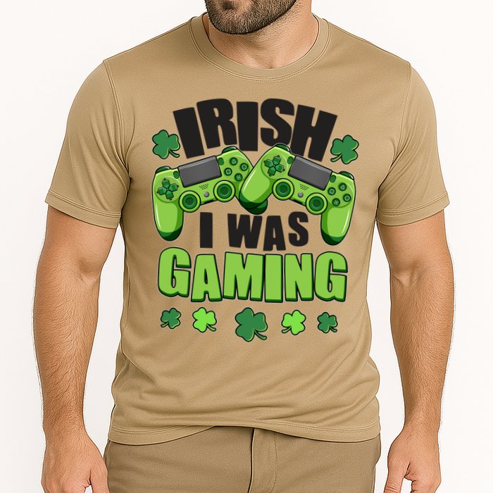 Funny St Patrick's Day Irish I Was Gaming Cooling Performance Crew T-Shirt