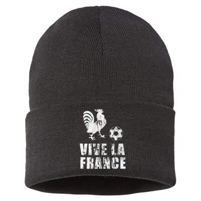 France Soccer Player Outfit French Jersey Football Sustainable Knit Beanie