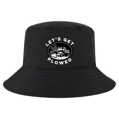 Funny Snow Plow Let's Get Plowed Drinking Snow Day Cool Comfort Performance Bucket Hat