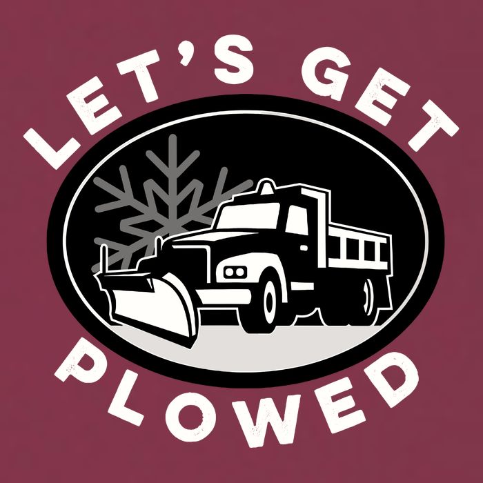 Funny Snow Plow Let's Get Plowed Drinking Snow Day 16oz Travel Tumbler
