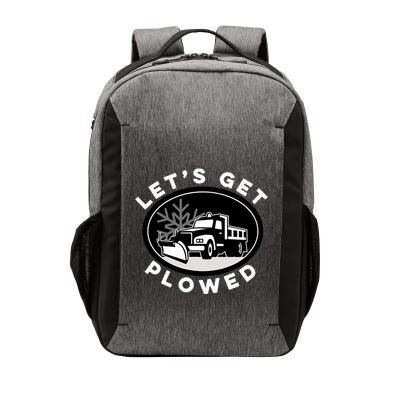 Funny Snow Plow Let's Get Plowed Drinking Snow Day Vector Backpack
