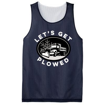 Funny Snow Plow Let's Get Plowed Drinking Snow Day Mesh Reversible Basketball Jersey Tank