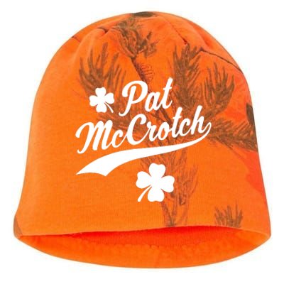 Funny St PatrickS Day Pat Mccrotch Fake Name Shamrock Irish Kati - Camo Knit Beanie