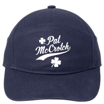 Funny St PatrickS Day Pat Mccrotch Fake Name Shamrock Irish 7-Panel Snapback Hat