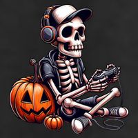 Funny Skeleton Playing Video Game Halloween Gamer 25L Jumbo Tote
