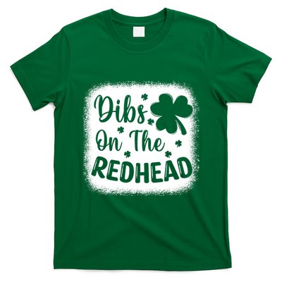 Funny St Patricks Day Irish Shamrock Dibs On The Redhead T-Shirt