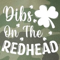 Funny St Patricks Day Irish Shamrock Dibs On The Redhead Legacy Tie Dye Trucker Hat
