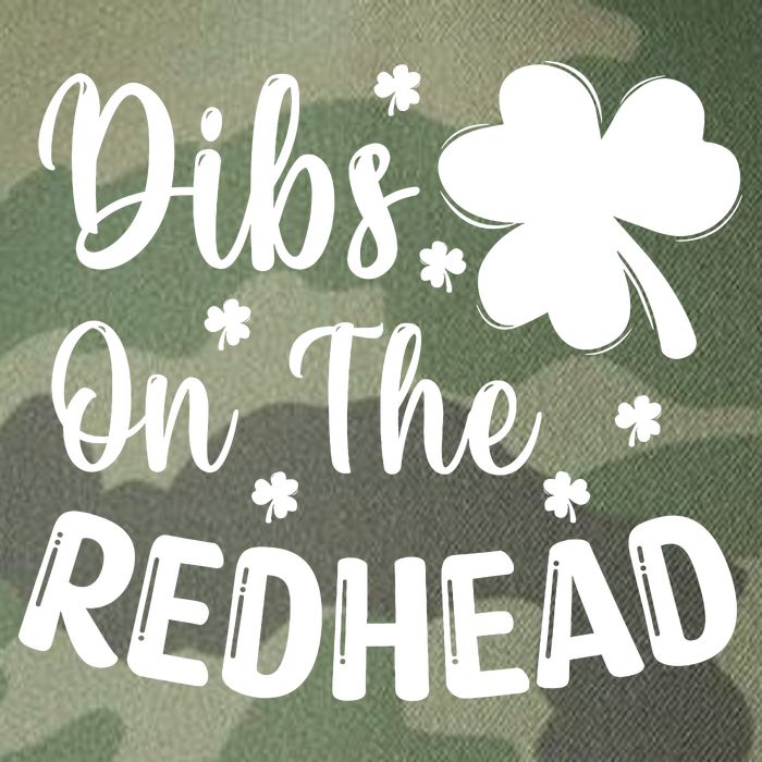 Funny St Patricks Day Irish Shamrock Dibs On The Redhead Legacy Tie Dye Trucker Hat