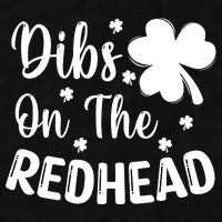 Funny St Patricks Day Irish Shamrock Dibs On The Redhead Ladies PosiCharge Tri-Blend Wicking Tank