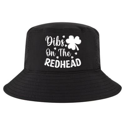 Funny St Patricks Day Irish Shamrock Dibs On The Redhead Cool Comfort Performance Bucket Hat
