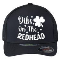 Funny St Patricks Day Irish Shamrock Dibs On The Redhead Flexfit Unipanel Trucker Cap