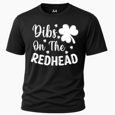 Funny St Patricks Day Irish Shamrock Dibs On The Redhead Performance Shirt