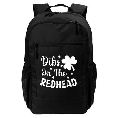 Funny St Patricks Day Irish Shamrock Dibs On The Redhead Backpack