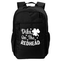 Funny St Patricks Day Irish Shamrock Dibs On The Redhead Backpack