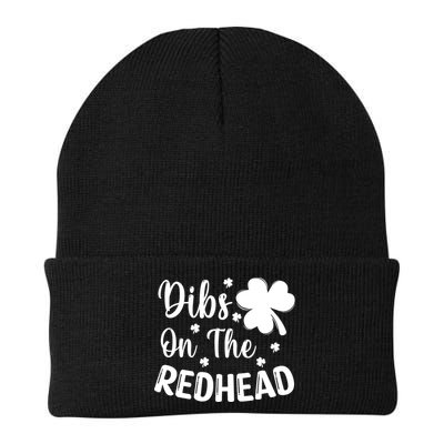 Funny St Patricks Day Irish Shamrock Dibs On The Redhead Beanie