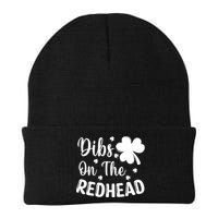 Funny St Patricks Day Irish Shamrock Dibs On The Redhead Beanie