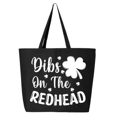 Funny St Patricks Day Irish Shamrock Dibs On The Redhead 25L Jumbo Tote