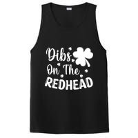Funny St Patricks Day Irish Shamrock Dibs On The Redhead PosiCharge Competitor Tank
