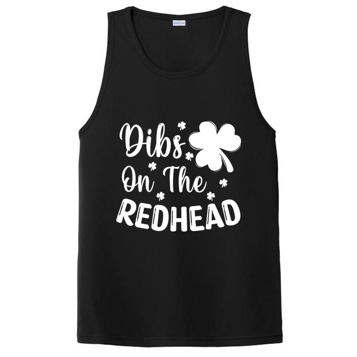 Funny St Patricks Day Irish Shamrock Dibs On The Redhead PosiCharge Competitor Tank