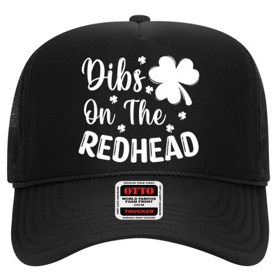 Funny St Patricks Day Irish Shamrock Dibs On The Redhead Trucker Hat