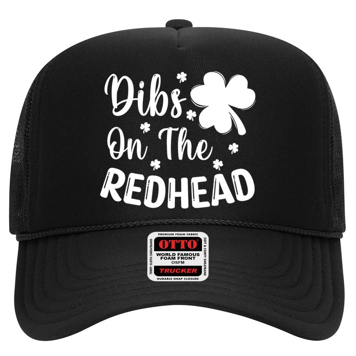 Funny St Patricks Day Irish Shamrock Dibs On The Redhead Trucker Hat