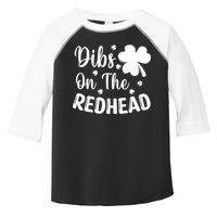Funny St Patricks Day Irish Shamrock Dibs On The Redhead Toddler Fine Jersey T-Shirt
