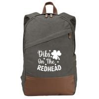 Funny St Patricks Day Irish Shamrock Dibs On The Redhead Cotton Canvas Backpack