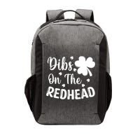 Funny St Patricks Day Irish Shamrock Dibs On The Redhead Vector Backpack