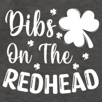 Funny St Patricks Day Irish Shamrock Dibs On The Redhead Vector Backpack