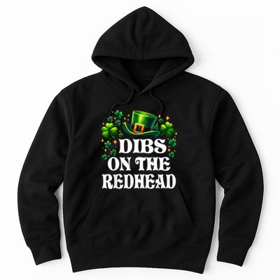 Funny St PatrickS Day Dibs On The Redhead Shamrock Hoodie