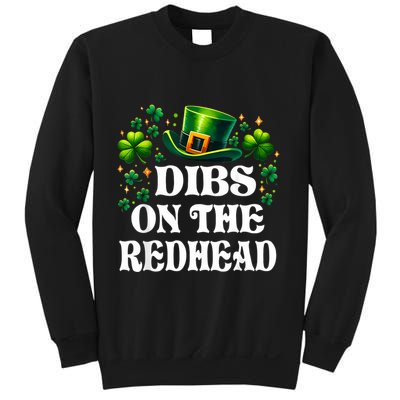 Funny St PatrickS Day Dibs On The Redhead Shamrock Sweatshirt