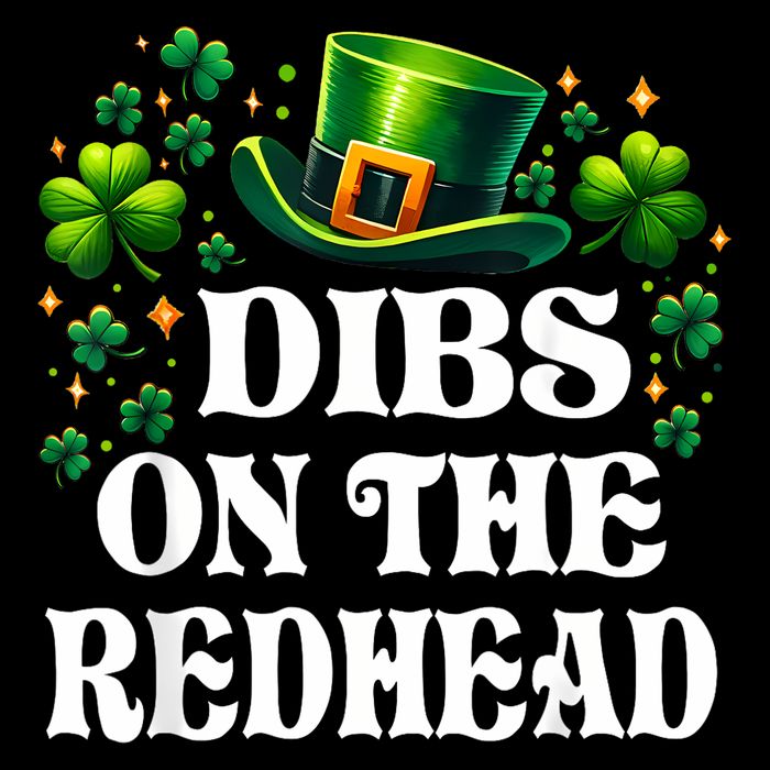 Funny St PatrickS Day Dibs On The Redhead Shamrock 16 in Basic Backpack