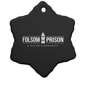 Folsom State Prison For Prison State Correctional Warden Ceramic Star Ornament