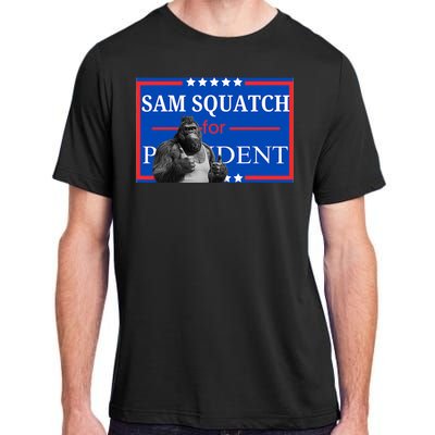 Funny Sasquatch President Election Bigfoot Adult ChromaSoft Performance T-Shirt