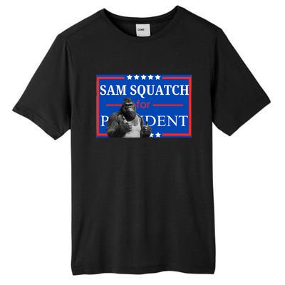 Funny Sasquatch President Election Bigfoot Tall Fusion ChromaSoft Performance T-Shirt