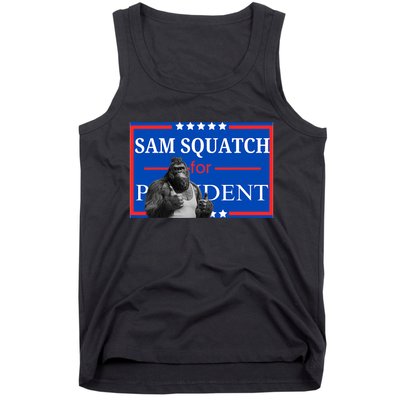 Funny Sasquatch President Election Bigfoot Tank Top