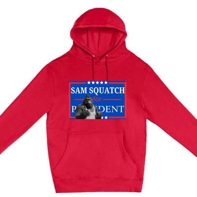 Funny Sasquatch President Election Bigfoot Premium Pullover Hoodie