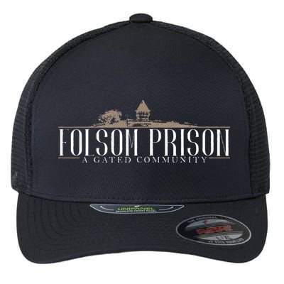 Folsom State Prison Prison State Correctional Warden Flexfit Unipanel Trucker Cap