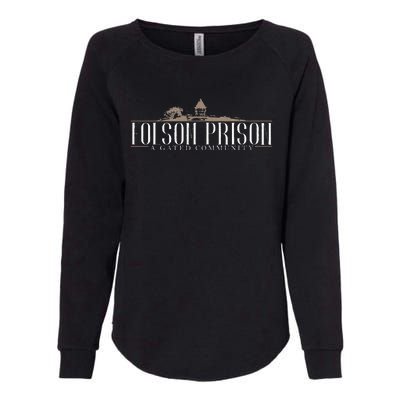 Folsom State Prison Prison State Correctional Warden Womens California Wash Sweatshirt