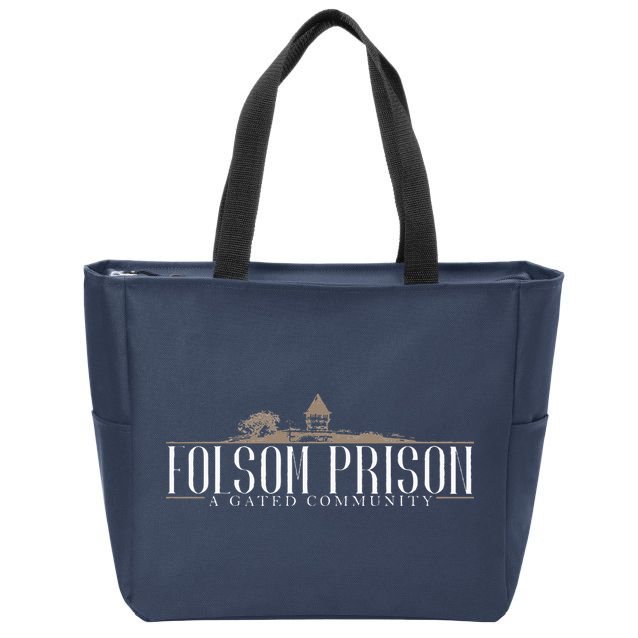Folsom State Prison Prison State Correctional Warden Zip Tote Bag