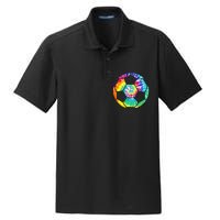 funny Soccer Player Soccer Ball Tie Dye Vintage Dry Zone Grid Polo