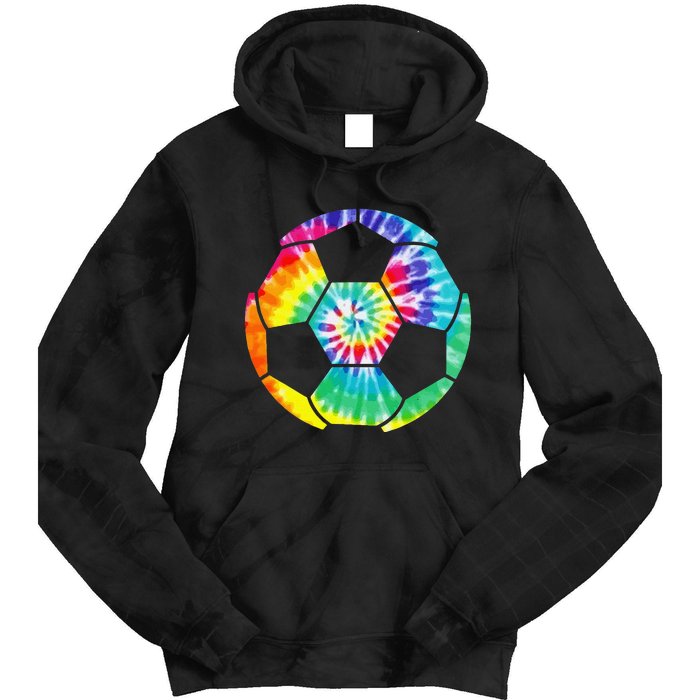 funny Soccer Player Soccer Ball Tie Dye Vintage Tie Dye Hoodie