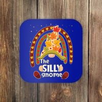 Funny Silly Pumpkin Gnome Pjs Fall Family Matching Gift Coaster