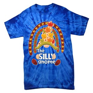 Funny Silly Pumpkin Gnome Pjs Fall Family Matching Gift Tie-Dye T-Shirt