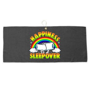 Funny Sleepover Party Happy Fun Birthday Slumber Party Meaningful Gift Large Microfiber Waffle Golf Towel