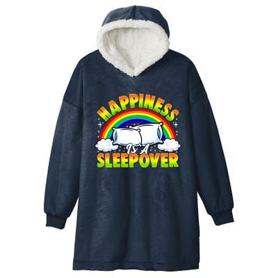 Funny Sleepover Party Happy Fun Birthday Slumber Party Meaningful Gift Hooded Wearable Blanket