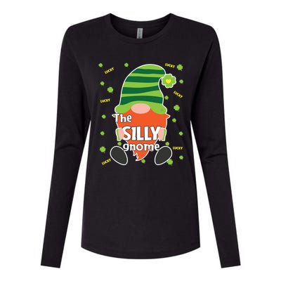 Funny St Patricks Day Silly Gnome Matching Gift Great Gift Womens Cotton Relaxed Long Sleeve T-Shirt