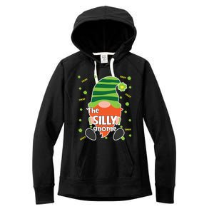 Funny St Patricks Day Silly Gnome Matching Gift Great Gift Women's Fleece Hoodie