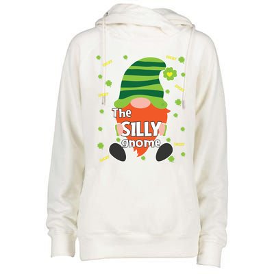 Funny St Patricks Day Silly Gnome Matching Gift Great Gift Womens Funnel Neck Pullover Hood