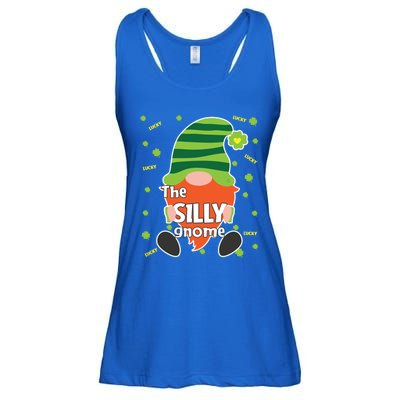 Funny St Patricks Day Silly Gnome Matching Gift Great Gift Ladies Essential Flowy Tank